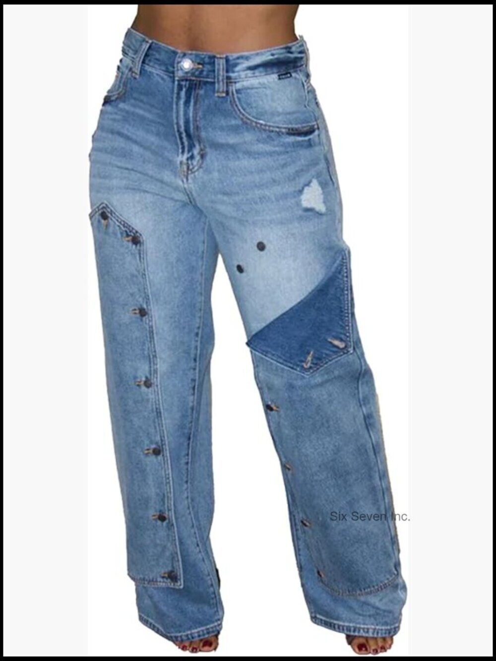 Wide Leg Baggy High Waisted Straight Leg Jeans Streetwear